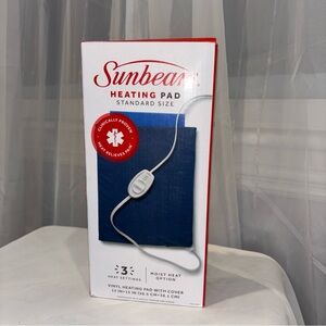 Sunbeam Blue Heating Pad with Moist Heat Option